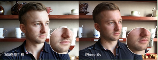 360奇酷手机旗舰版与iPhone6s室外人像对比