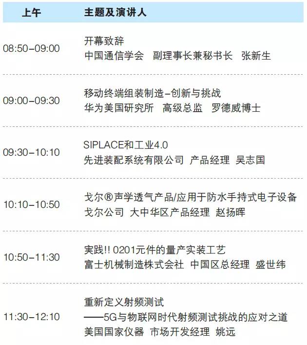 第十二届中国手机制造技术论坛