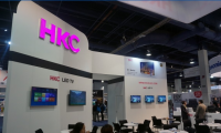 CES2016 中国厂商HKC展示曲面屏幕电视