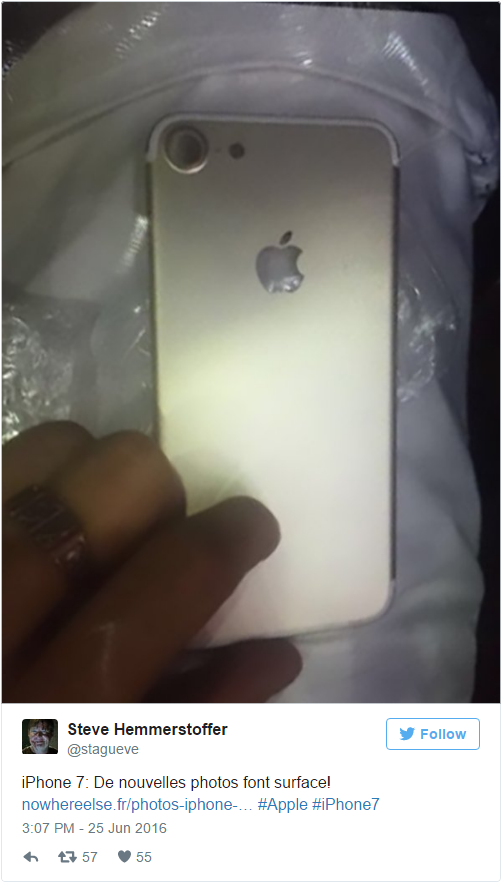 iPhone 7后壳曝光：摄像头凸起、耳机孔被扬声器取代