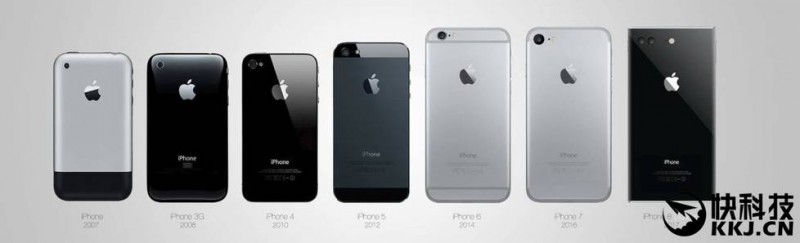 最酷的iPhone 8设计：方正造型 OLED无边框