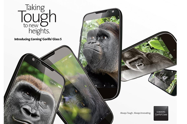 康宁发布第五代大猩猩玻璃 以后别给手机贴膜了
