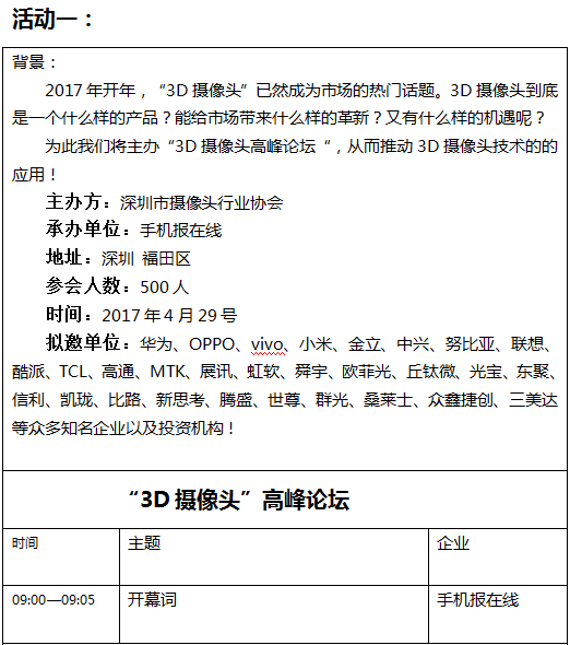 【活动】摄像头行业协会年会4月份召开