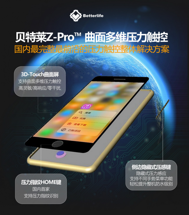 厉害了WORD贝特莱，国内首款 Z-Pro™ 曲面多维压力触控震撼发布！