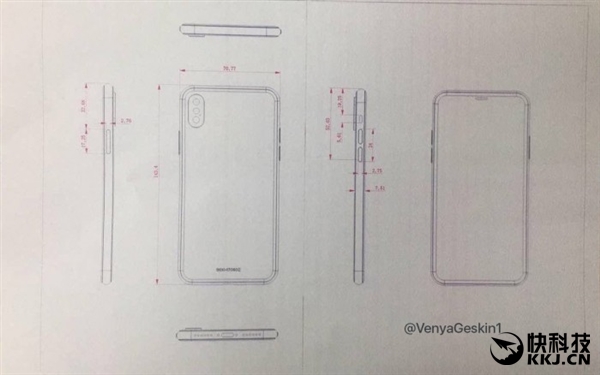 iPhone 8、7S最终版设计图流出：正面指纹识别