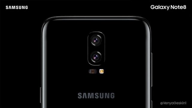 三星Note 8原机型设计图曝光 前面板屏占比逆天