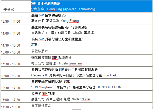 全球顶级SiP专家十月齐聚深圳