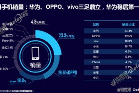 迪信通8月手机销量报告：华OV三足鼎立 华为稳居第一
