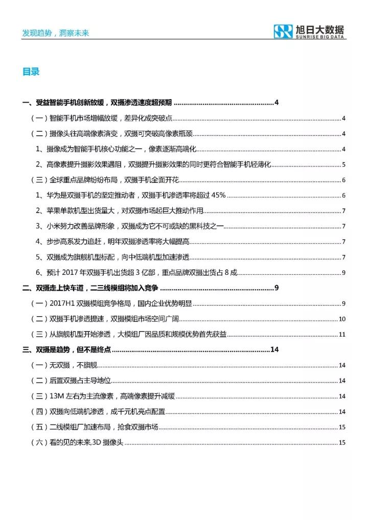 2017年双摄市场分析报告