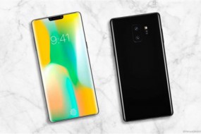 三星Note10渲染图曝光 采用刘海屏及屏下指纹识别设计