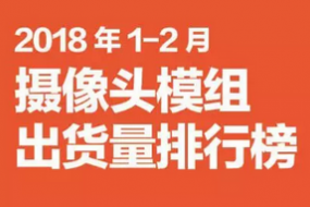 2018年1-2月摄像头模组市场动态及监测数据