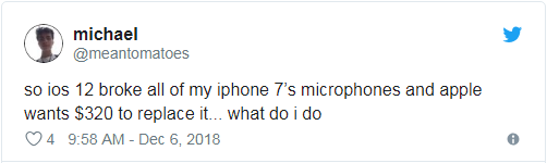 iPhone 7麦克风缺陷持续发酵 苹果却希望用户掏300美元付费维修
