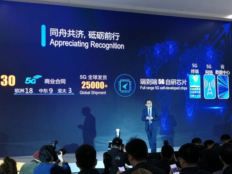 华为30个5G商用合同分布图：欧洲占18个 中东9个 亚太3个