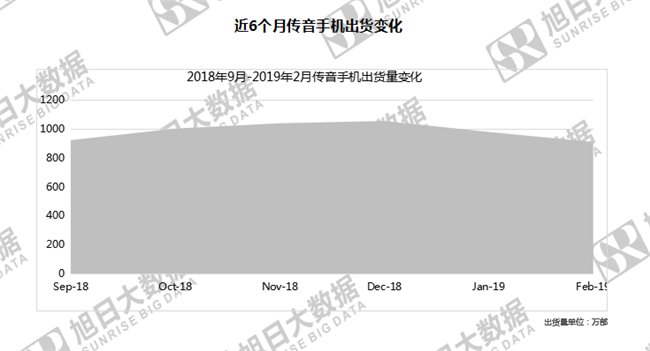 传音手机全球市场表现（2019年2月）