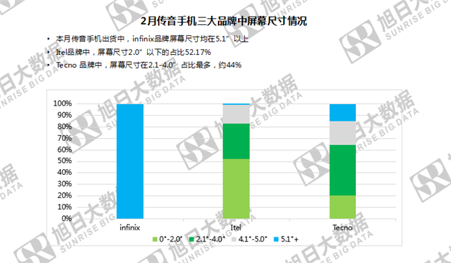 传音手机全球市场表现（2019年2月）