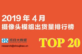 2019年4月摄像头模组出货量排行榜