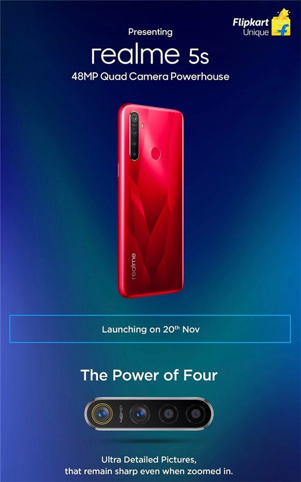 Realme 5s确认搭载骁龙665处理器，5000mAh电池