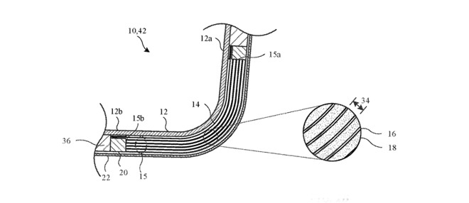 新专利显示苹果未来笔电可能采用可弯曲一体成型设计