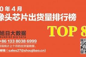 2020年4月摄像头芯片出货量排行榜